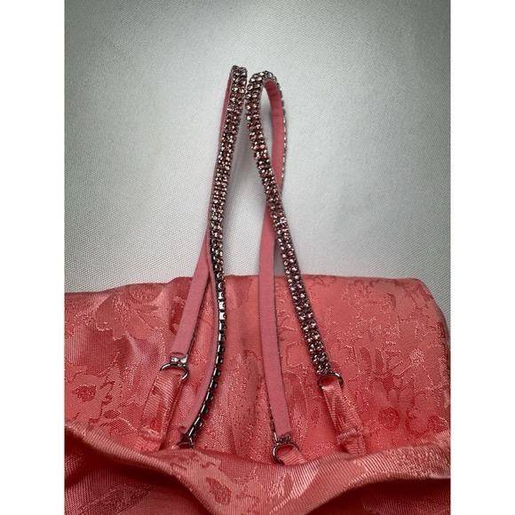 NEW For Love and Lemons Gabrielle Mini Slip Dress Pink Floral‎ Satin Medium Y2K - Picture 15 of 16